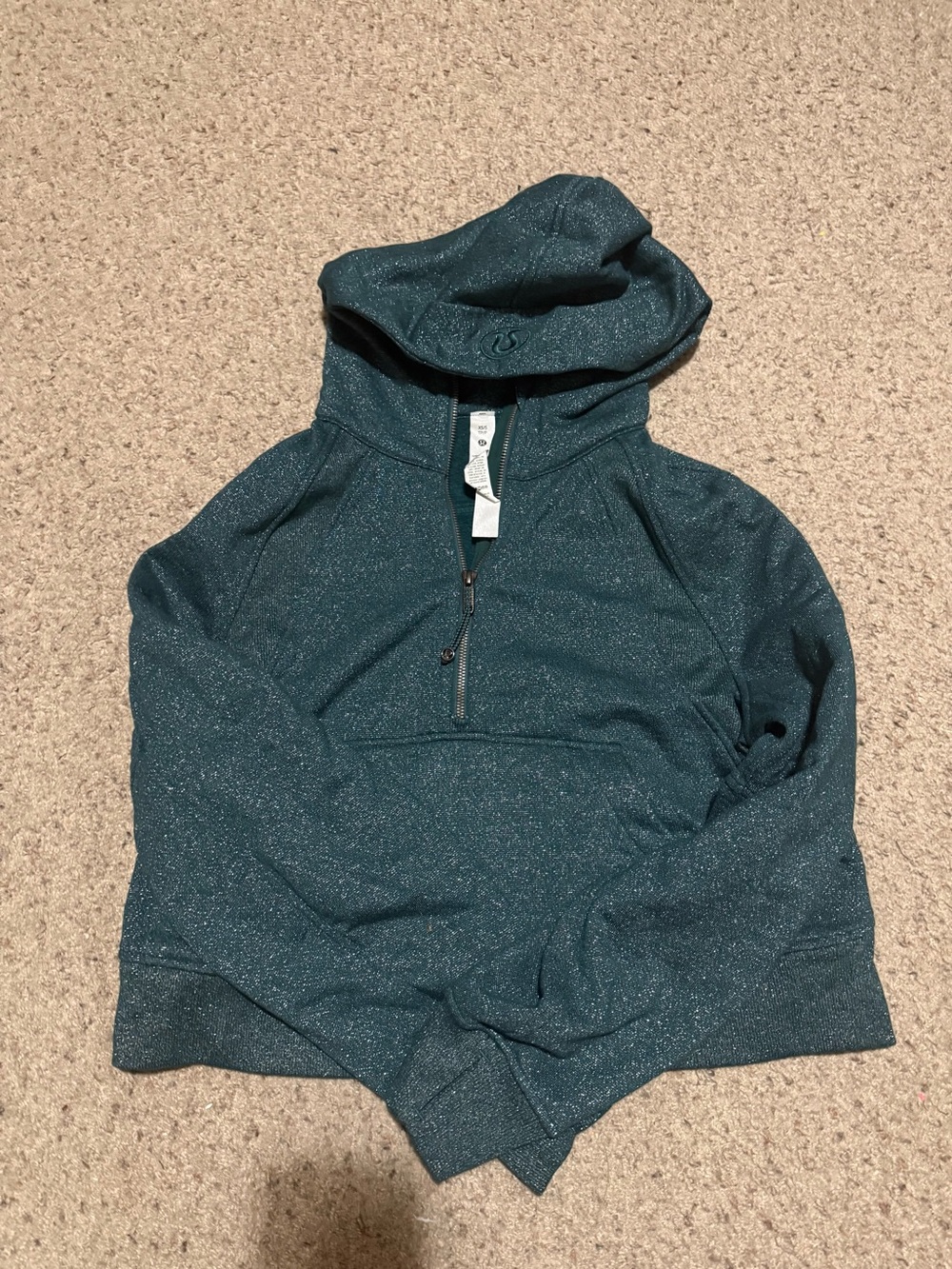 Lululemon Scuba Oversized Half-Zip Hoodie *Spark in Storm Teal XS/S